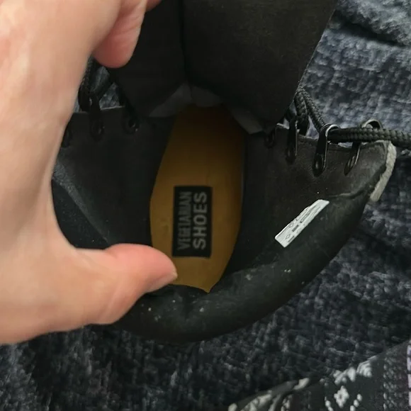 Black Lace-Up Boots EUC - Picture 7 of 7